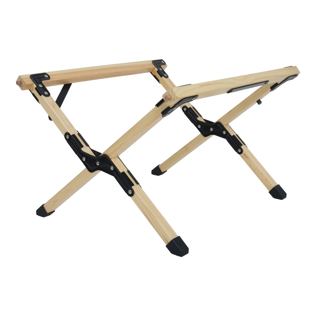 Portable Foldable Outdoor Picnic Table - Natural Beech Wood Camping Table with X - Frame Design - Small Sizes - HomeDIYer