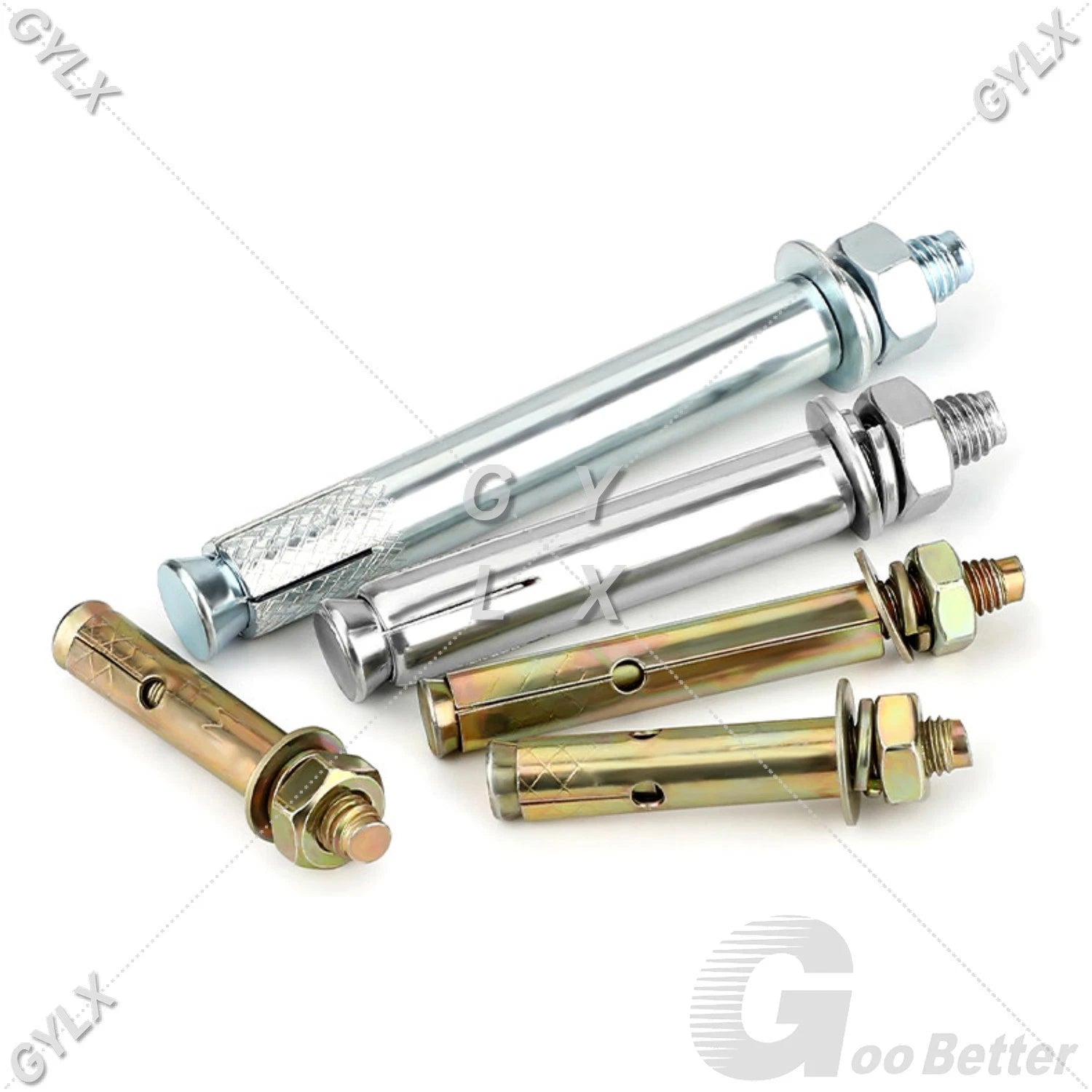 Concrete Expansion Bolts Wall Anchor Screws — M6 to M20 | Stainless Steel & Zinc Plated