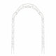 Metal Garden Arch 8 Assembly Styles Cream White Galvanized Climbing Plants Rose Wedding Arbor Trellis
