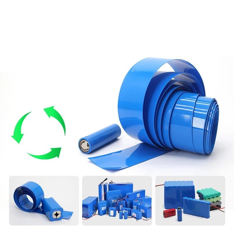 PVC Heat Shrink Tubing Blue Wrap Sleeve — Battery & Wire Insulation, 7mm to 300mm - HomeDIYer