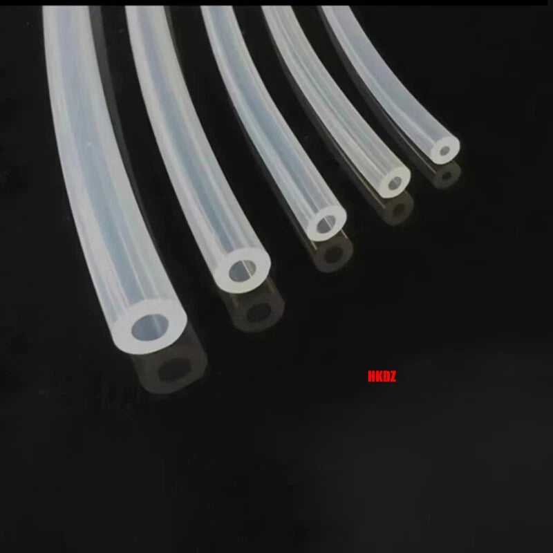 Clear Silicone Tubing Food Grade – Flexible Rubber Hose for Water Pump & DIY Plumbing (OD 10–44mm)