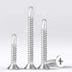 #6 #7 #8 #10 #12 #14 Flat Head Self Drilling Screws – 304/410 Stainless & Zinc Plated Steel