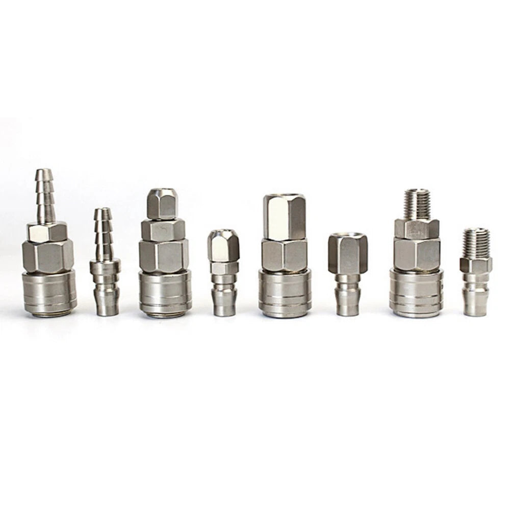 Air Compressor Quick Release Coupler — Plastic & Steel, All Models (1/4" to 1/2")