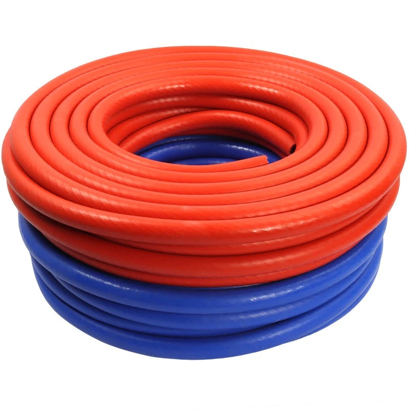 Reinforced Silicone Tubing Hose — Fuel, Vacuum & Coolant Line | Red Blue Black