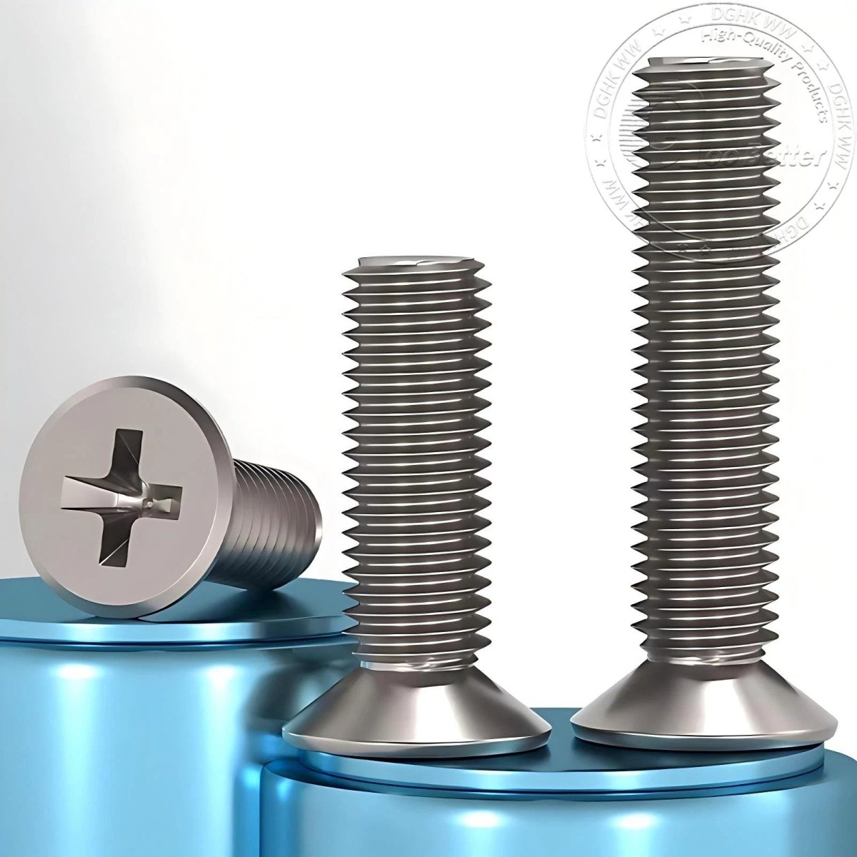 Titanium Phillips Flat Head Machine Screws — GR2 Countersunk, M2 to M8 - HomeDIYer