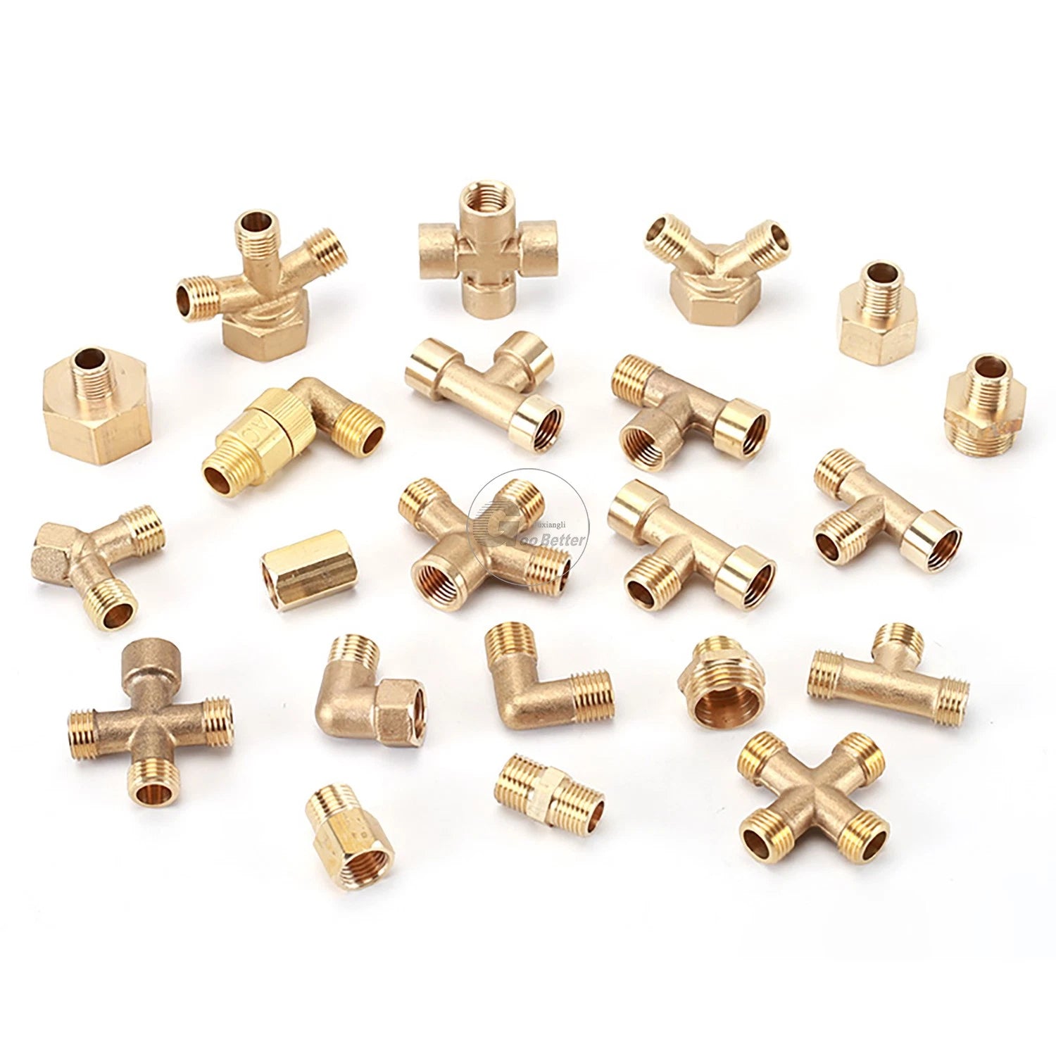 M14x1.5mm M22x1.5mm Brass Fittings — Elbow, Tee, Cross, Y-Piece & Adapter Sprayer Joints