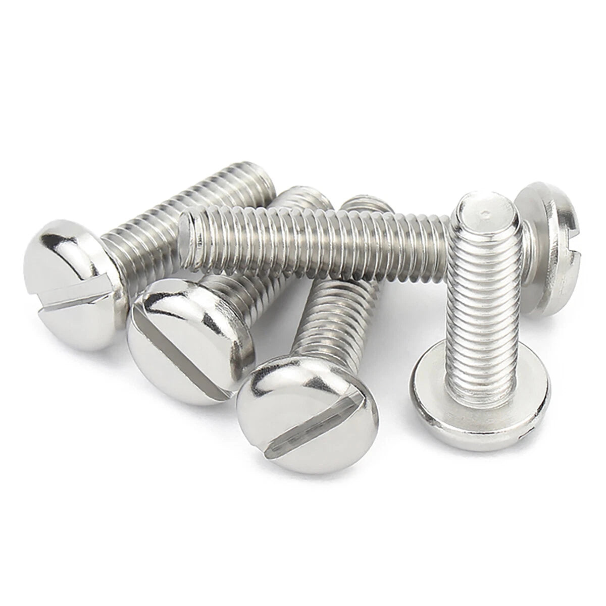 Slotted Pan Head Machine Screws A2 Stainless Steel DIN 85 — M1.6 to M10