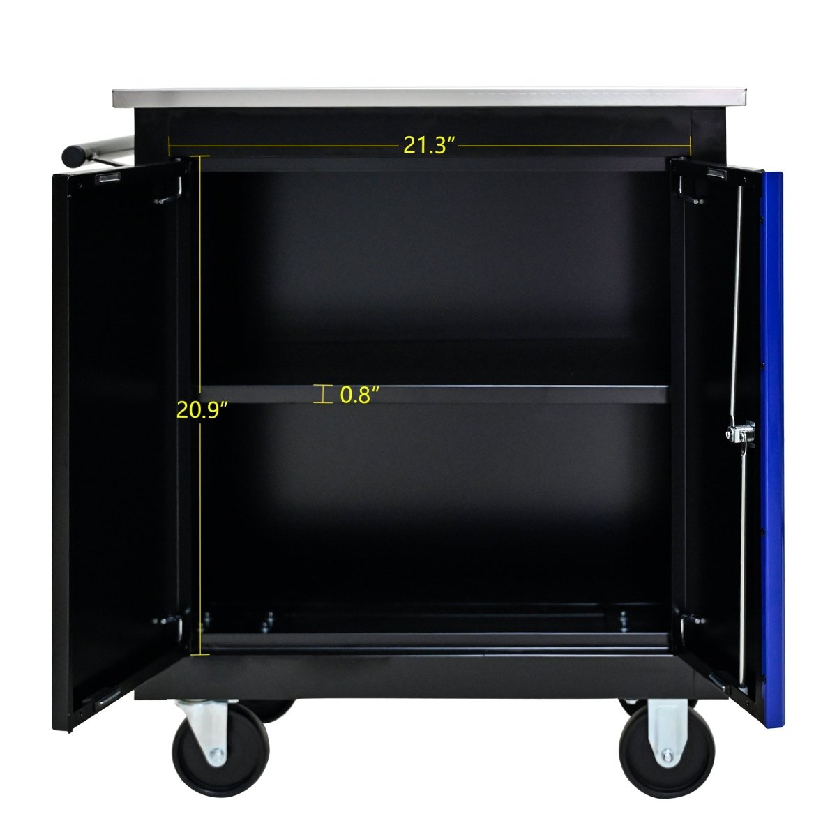 Movable Lockable Double Door Partition with Lock Multi - functional Hardware Storage Tool Car Auto Repair Locker - HomeDIYer