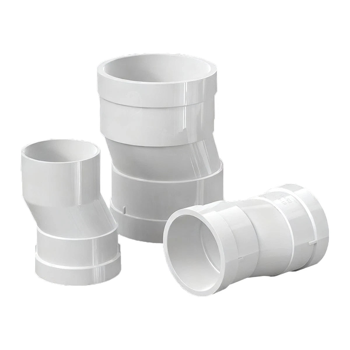 PVC Equal Offset Connectors Adapter Metric Plumbing Fittings For Water Pipe