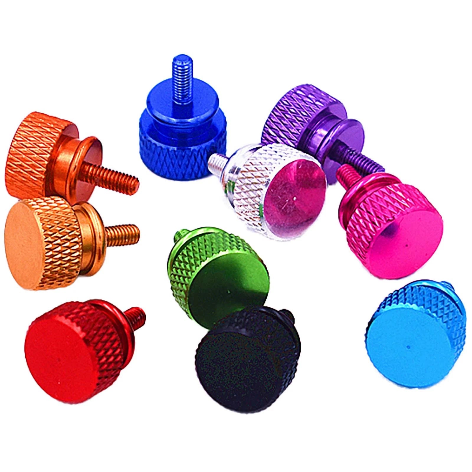 Thumb Knurled Screws – M3 & M3.5 Anodized Aluminum, 10 Colors