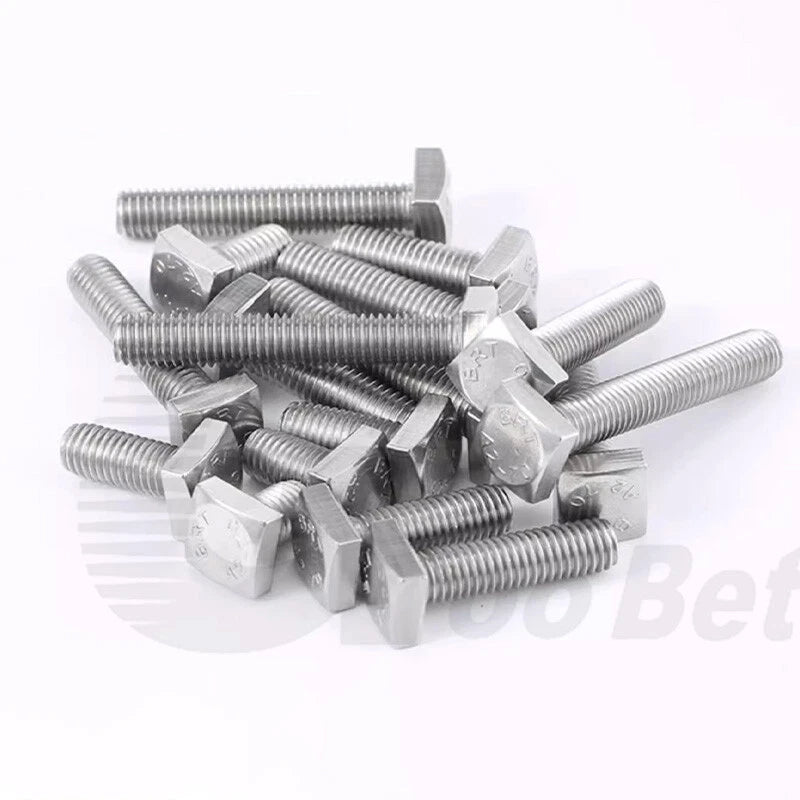 M4 T - Bolts for T - Slot Aluminum Extrusion — Square Head Stainless Steel 304 (A2), M4×12mm to M4×30mm - HomeDIYer