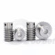 Module 1 Metal Worm Shaft Worm Gear Wheel C45 Steel 15 20/25/30/35/40/50/60Tooth