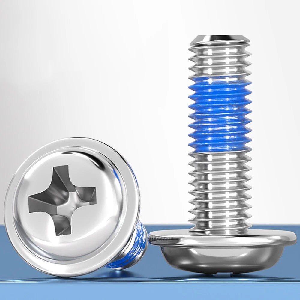 A2 Stainless Steel Phillips Flanged Button Head Machine Screws — M2 to M6, Built - In Washer Face - HomeDIYer