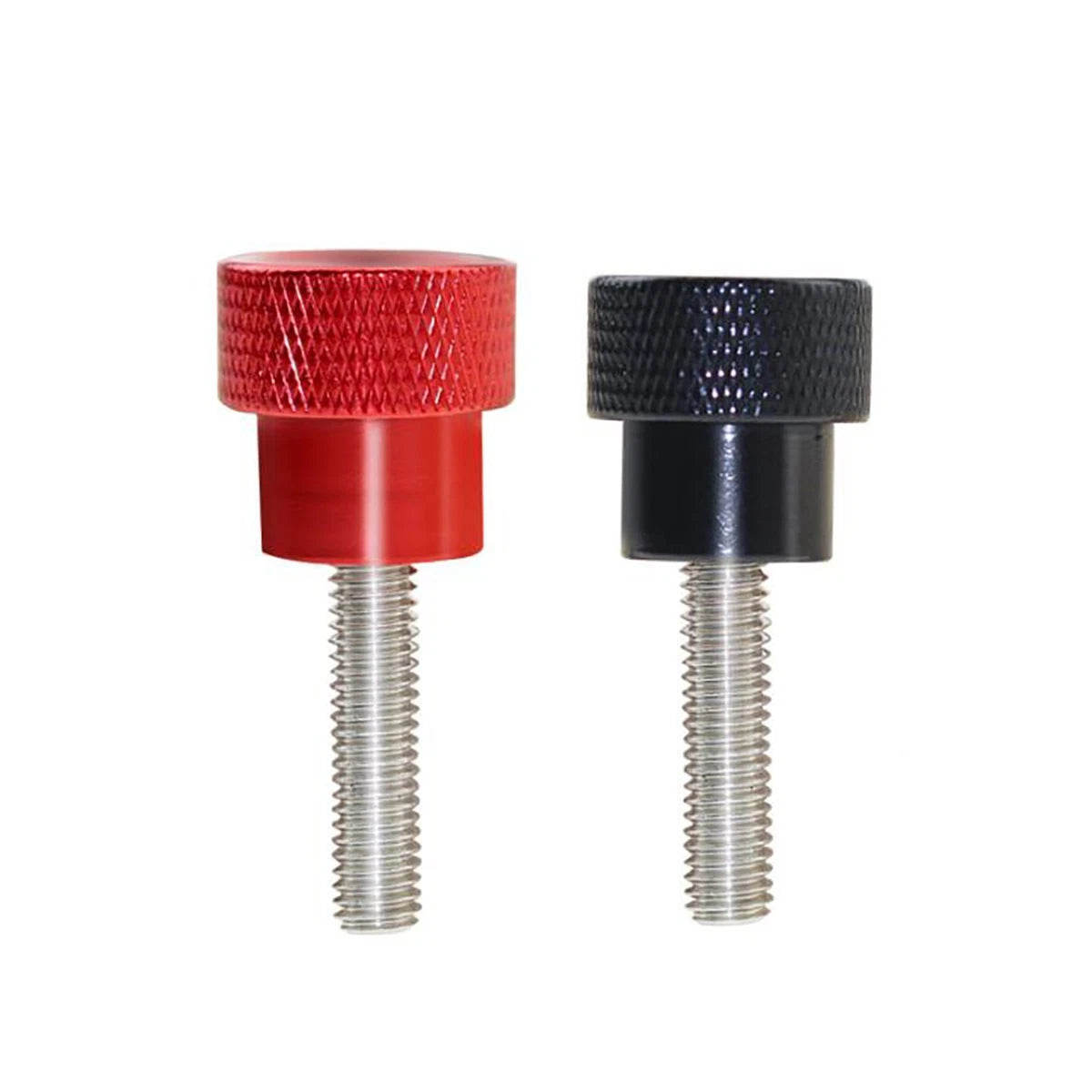 M6 M8 M10 Knurled Thumb Screws Aluminum + Stainless Steel Hand Grip Knob Bolts
