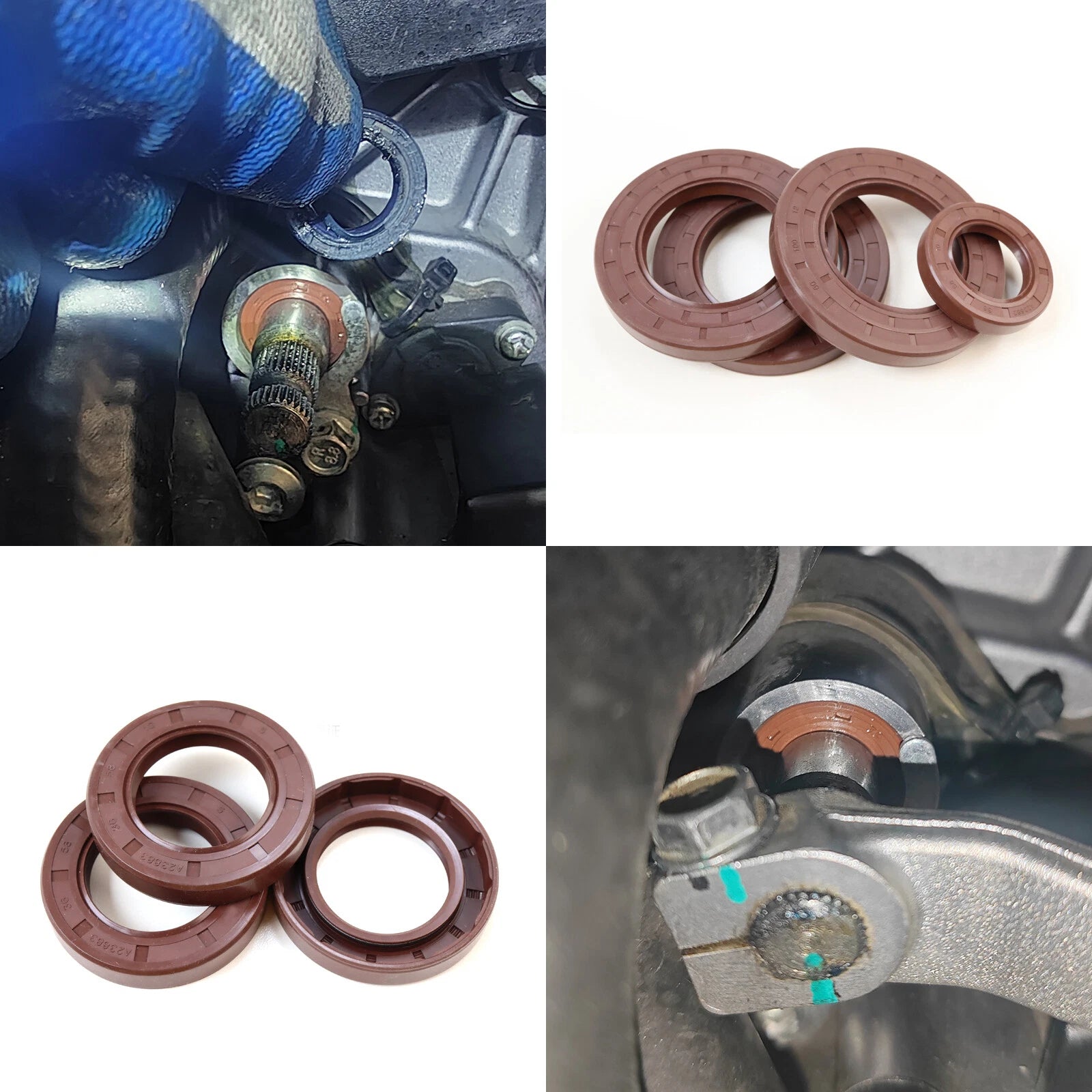 FKM Rotary Shaft Oil Seal TC Double Lip with Spring — ID 62–75mm, -30°C to 250°C