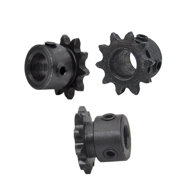 1/4"(6.35mm) Pitch 04C Roller Chain Sprockets 9T-24T Sprocket Wheel Bore 5-20mm