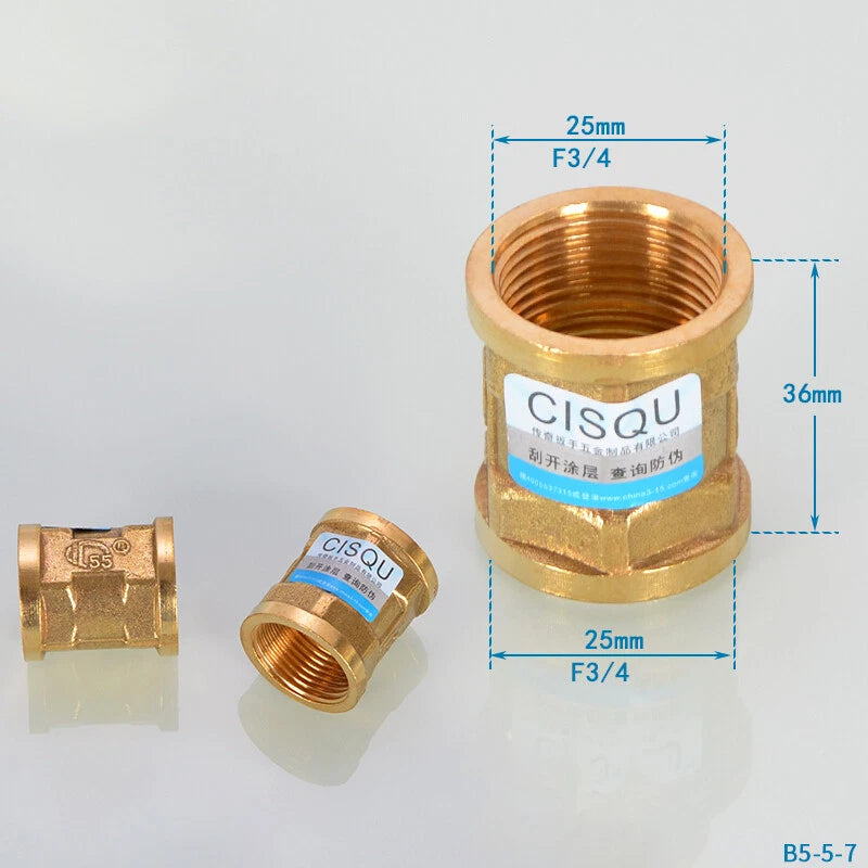 3/4" BSP Brass Pipe Fittings – Straight, Elbow, Tee, Union & Reducer Connectors