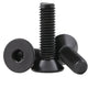 M3–M5 Black Hex Socket Countersunk Screws – A2 Stainless Steel, Electrophoresis Black, Fully Threaded (5–30mm Overall Length)