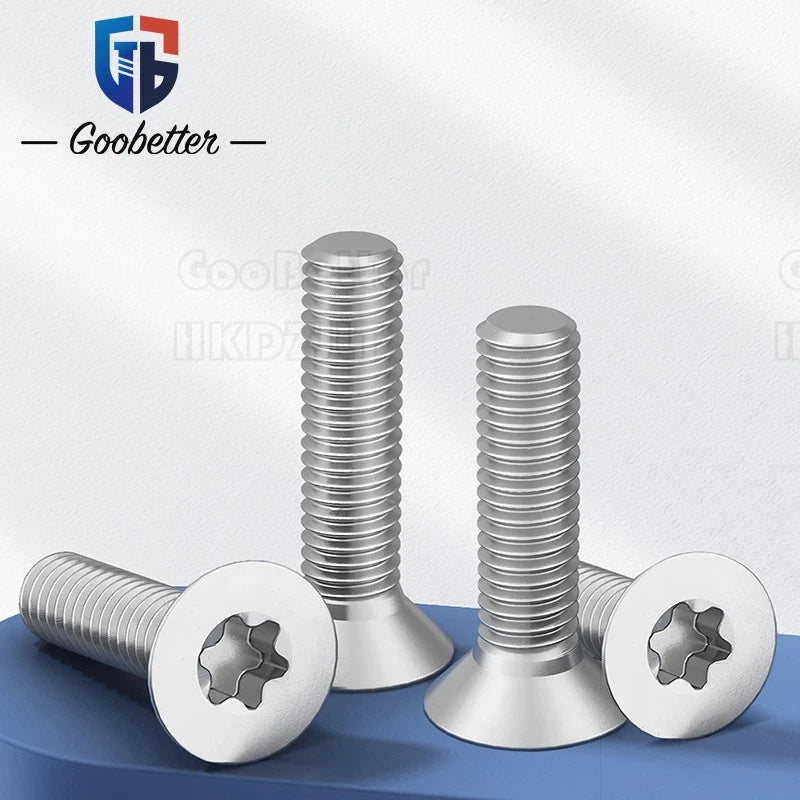 Tamper‑Proof Torx Countersunk Machine Screws – A2 Stainless Steel, M1.4 to M12 (Security Torx) - HomeDIYer