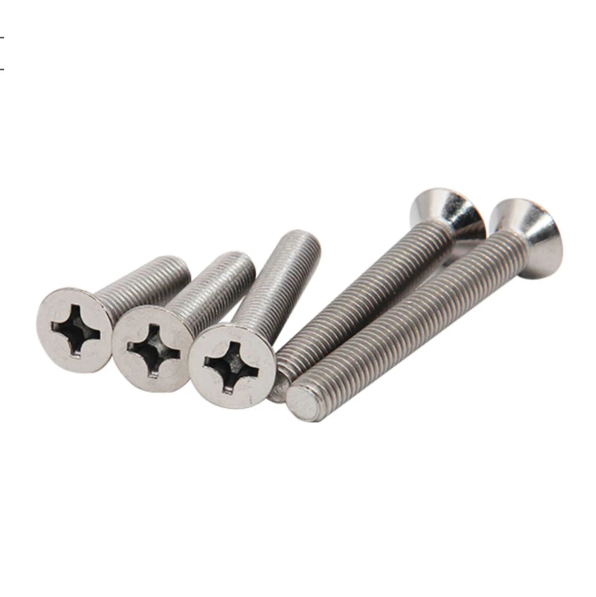 M1.6–M6 TA2 Titanium Pozi Countersunk Machine Screws – Pozidriv Drive, Fully Threaded (4–50mm)