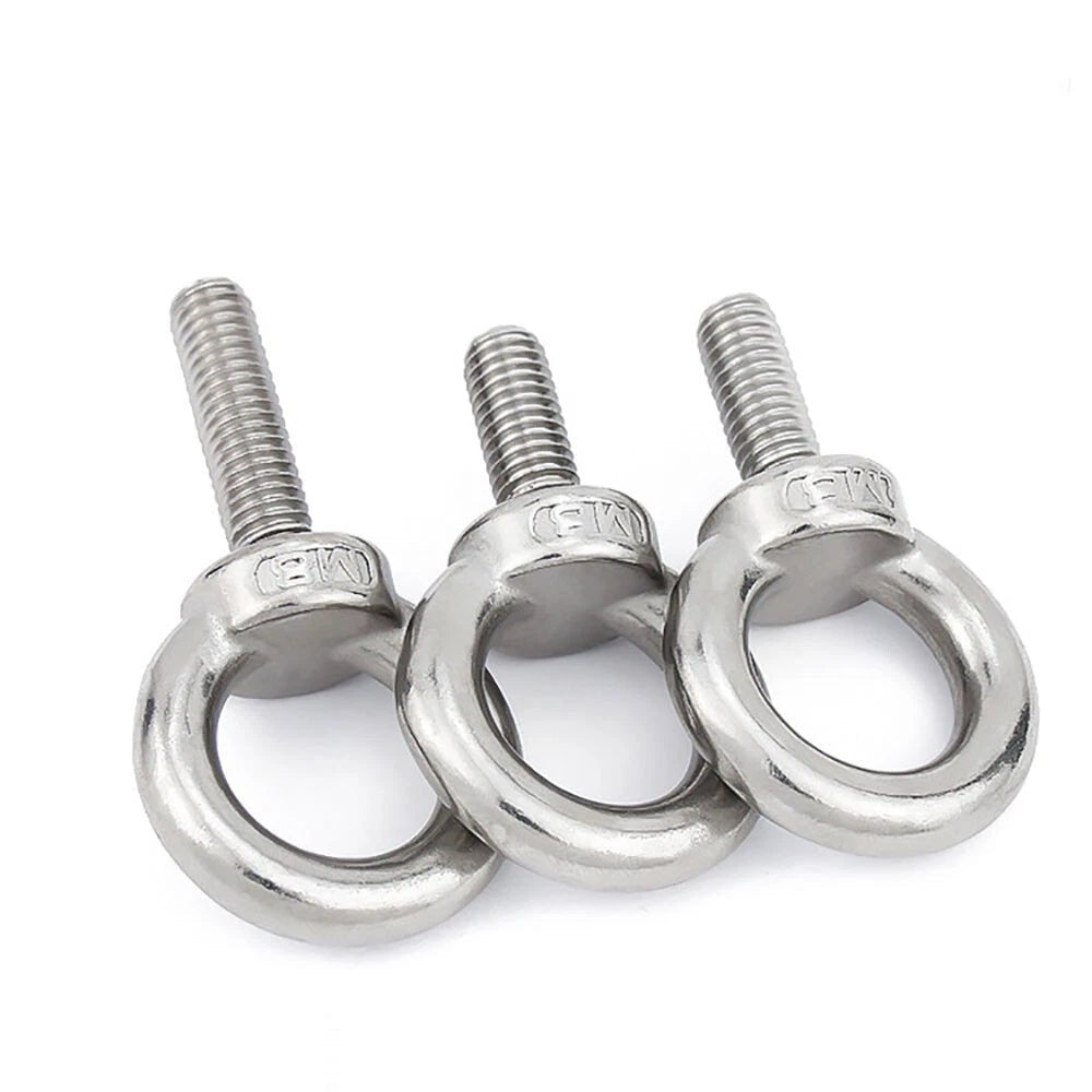 Lifting Eye Bolts A2 Stainless Steel Metric M3–M36 | Ring Screws for Rigging & Marine - HomeDIYer