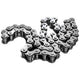 Carbon Steel 06B Roller Chain Quality Simplex - 1.524 METRES OR Half/Full LINKS