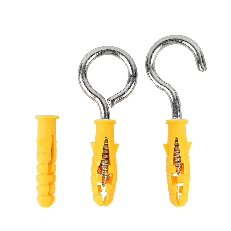 Stainless Steel A2 Screw Eye Hooks & Hook Screws — Self-Tapping, M3–M8