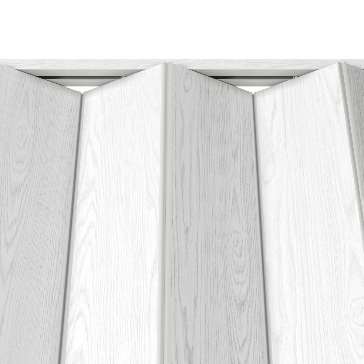 32" W Double Walled Foldable Heavy Duty Accordion Doors, White - HomeDIYer
