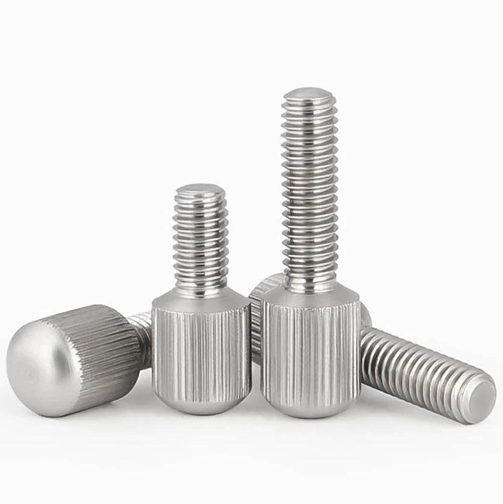 A2 Stainless Steel Knurled Thumb Screws – Small Head, Hand Tighten Fasteners (M2 to M8) - HomeDIYer