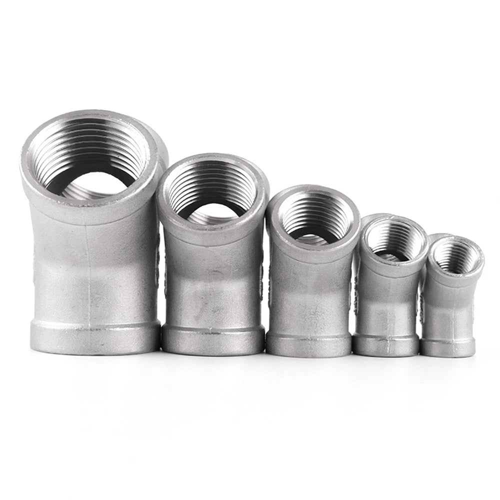 Stainless Steel 304 Female Thread 3-Way Y-Connector Pipe Fitting