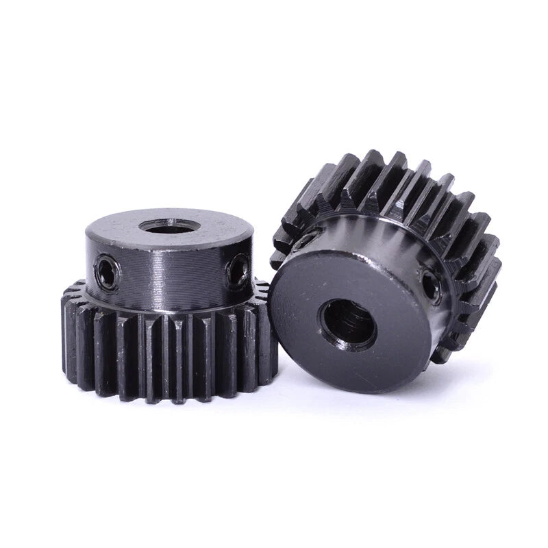 1 Mod 45# Steel Pinion Spur Gears 12-42 Teeth 5-16mm Bore With Screw Hard Tooth