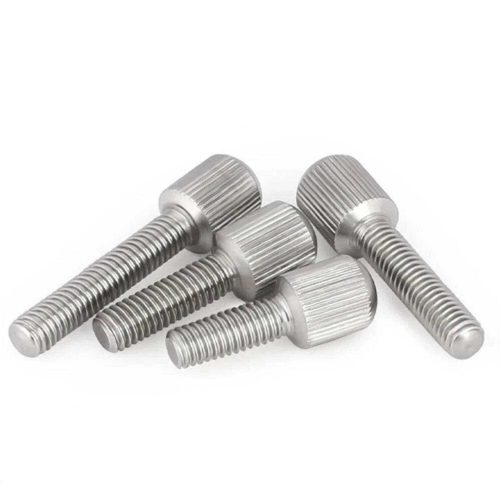 Knurled Thumb Screws – 304 Stainless Steel Small Head Thumbscrew Bolts M2–M8