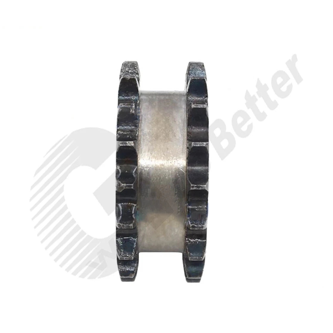 Roller Chain Sprocket 10~30 Teeth 08B Double-Strand Sprocket 45# Steel Burr Hole