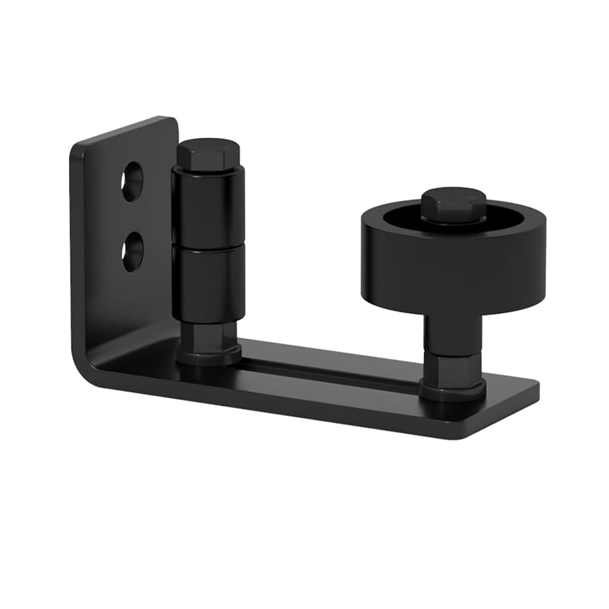 6.6FT Heavy Duty Sturdy Sliding Barn Door Hardware + Adjustable Floor Guide Wall Mount Roller + Pull Handle, J Shape Hangers, Smoothly and Quietly, Easy to Install, Fit 24" - 36" Width Door - HomeDIYer