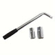 3pcs Car Steel Tire Socket Wrench Set L-Shaped Extendable Telescopic Rod for Car Wheel Lug Nut Removal and Repair