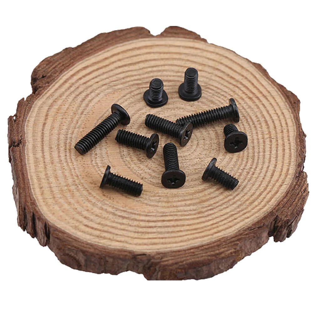 Phillips Flat Head Machine Screws — M2 M2.5 M3 M4, Black Zinc-Plated, Laptop & Electronics