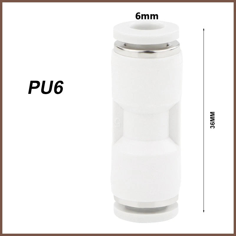 Pneumatic Push Fit Connectors Air Hose Speed Push In Fittings PU PE PY PG PEG