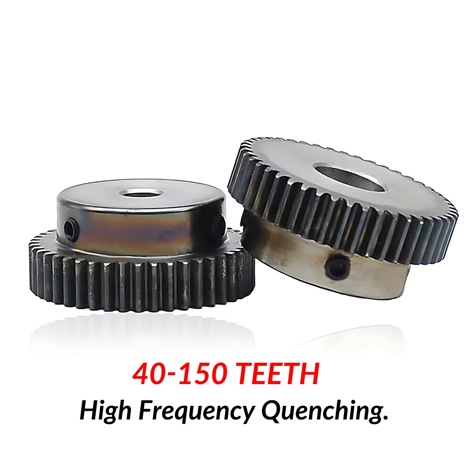 Mod 1 45# Steel Pinion Gear Spur Gears 10-60 T 14-50mm Bore With Step Motor Gear