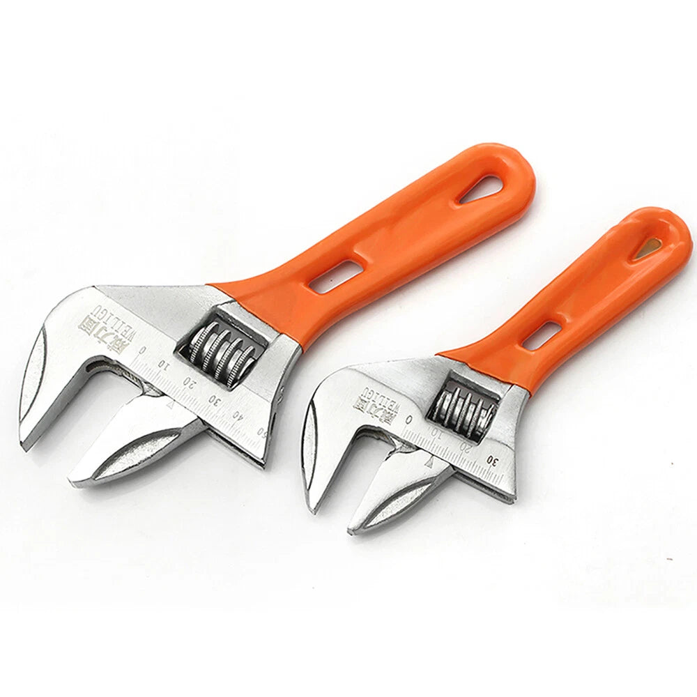 Adjustable Wrench Spanner 8 10" 12" Long 0-25 0-30 0-35 0-37 0-40 0-45mm Opening