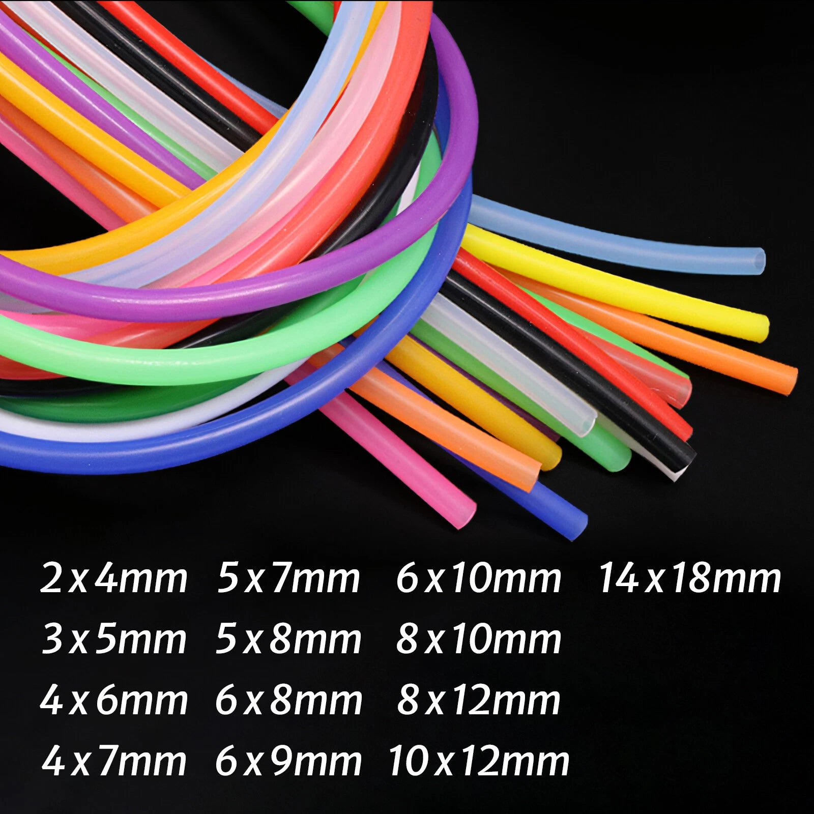 Food Grade Silicone Tube — Flexible High-Temp Rubber Hose, Multi-Size & Color