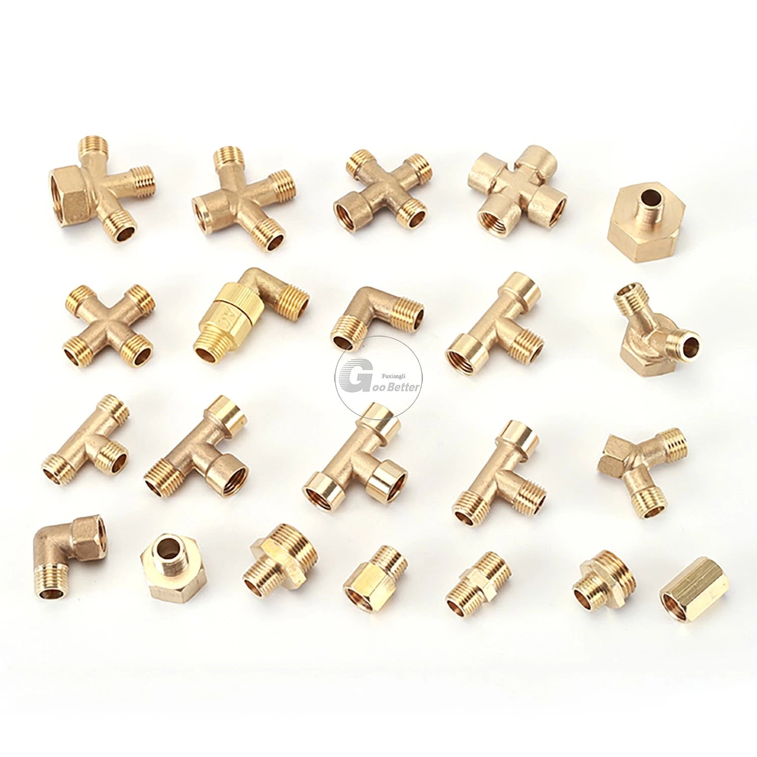 M14x1.5mm M22x1.5mm Brass Fittings — Elbow, Tee, Cross, Y-Piece & Adapter Sprayer Joints