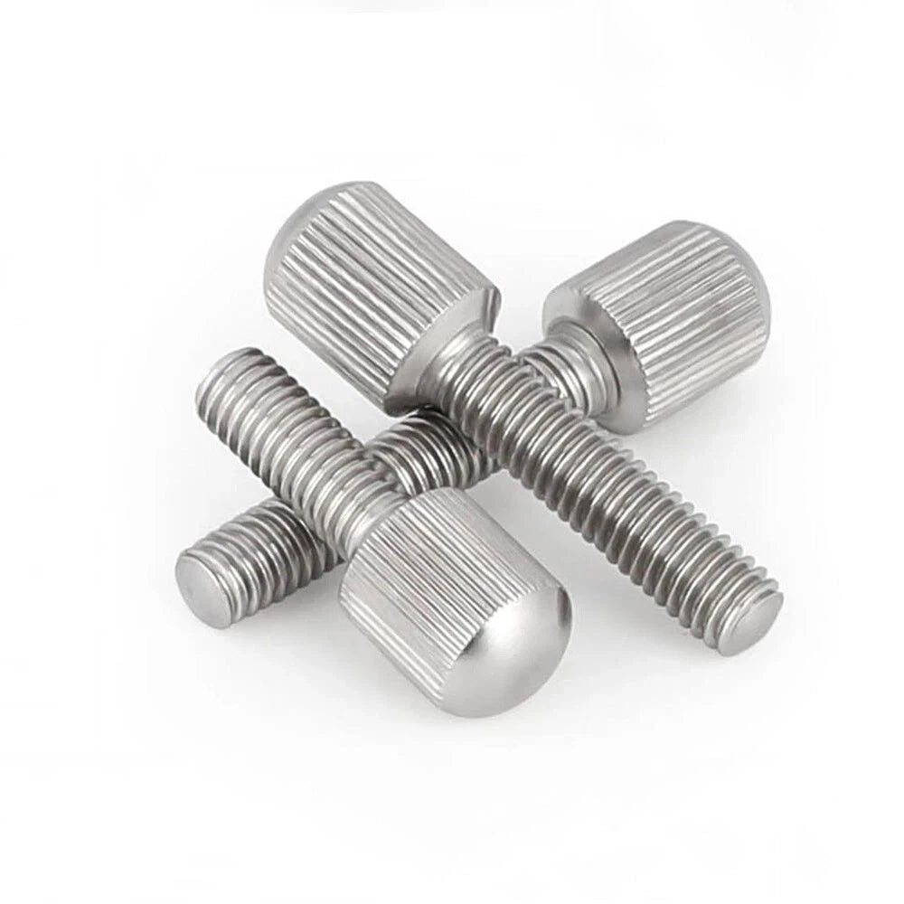 Knurled Thumb Screws – 304 Stainless Steel Small Head Thumbscrew Bolts M2–M8