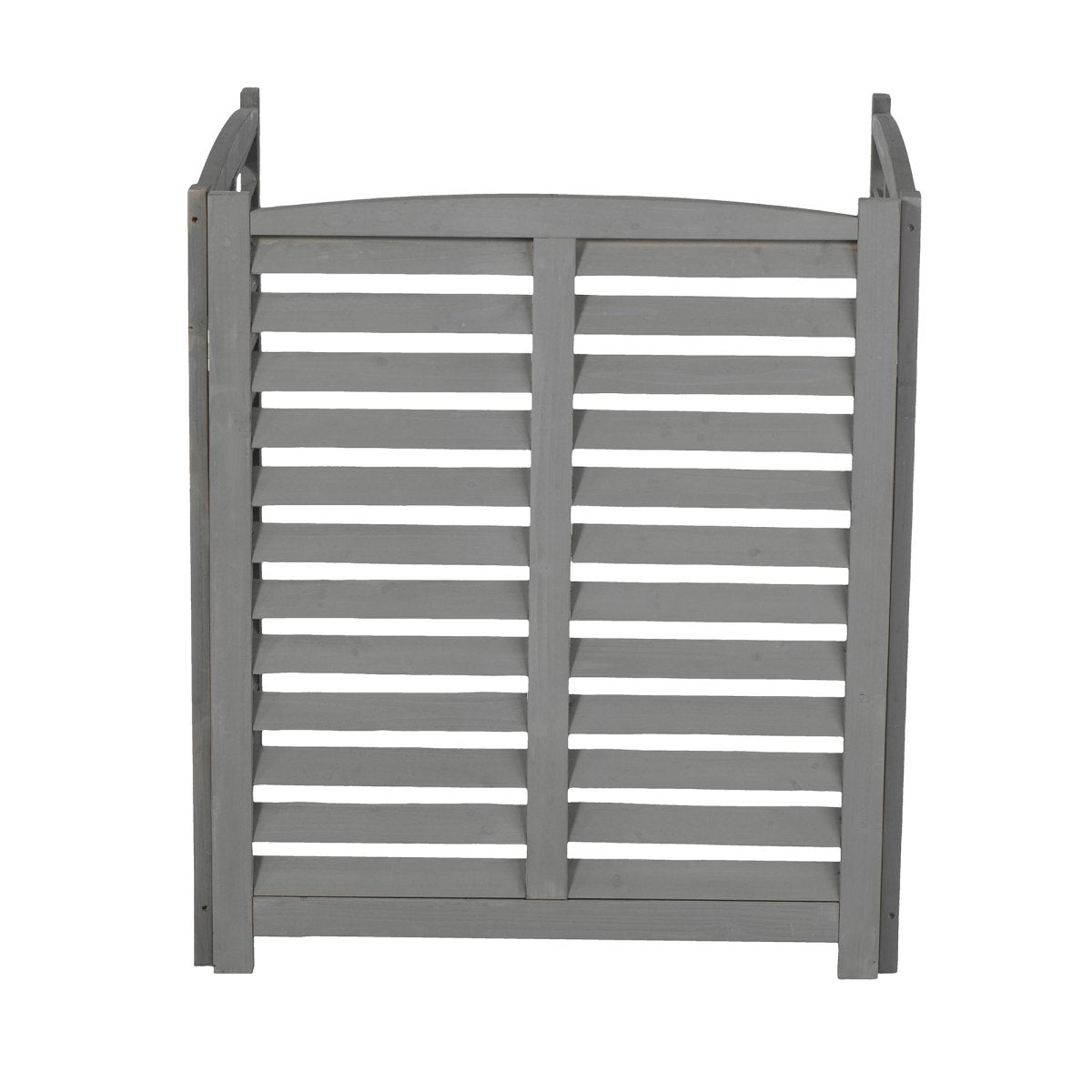 3 - Panel Outdoor Privacy Screen for AC Units | Solid Wood Ventilated Fence 32"x38" - HomeDIYer