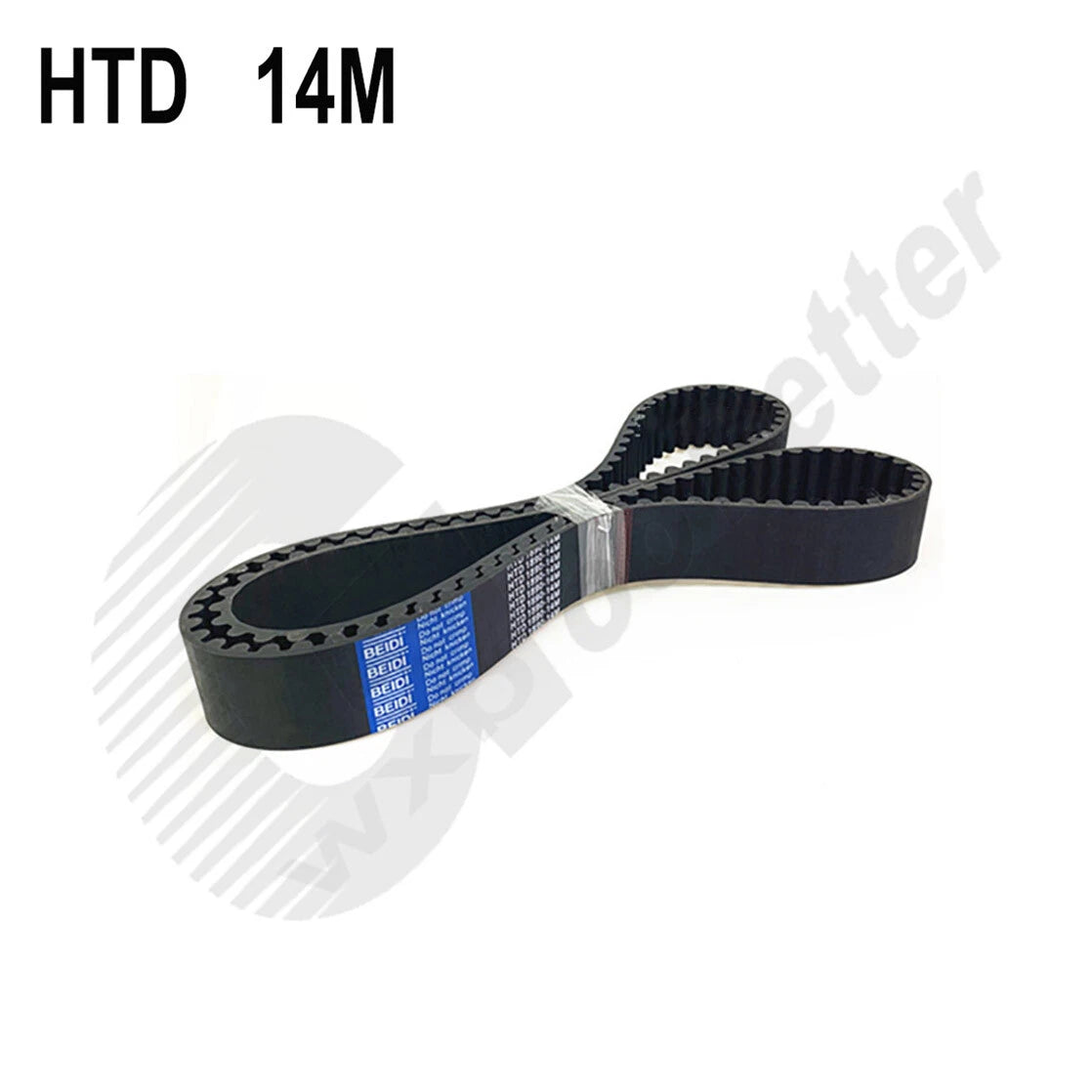 HTD 14M Closed Loop Timing Belt — 14mm Pitch, 50mm Wide, CNC & Pulley Drive