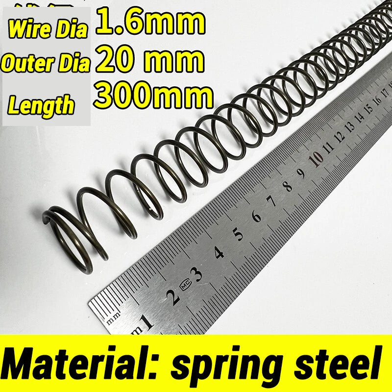 Compression Spring Various Size 2-60mm Diameter & 300mm Length Pressure Small