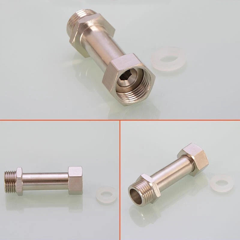Brass BSP Extension Pipe Fitting — 1/2" & 3/4" Female/Male Thread Connector Adapter