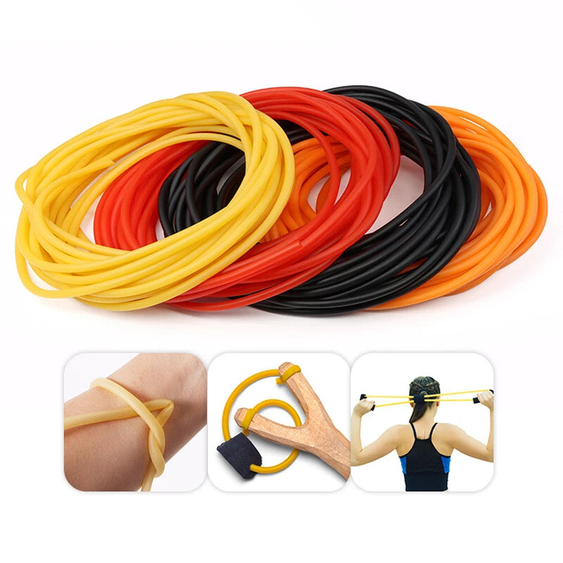 Natural Latex Rubber Tubing — ID 1.6mm to 6mm, Multi-Color, Cut-to-Length