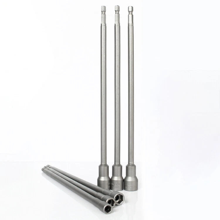 Hex With or Non-Magnetic Nut Driver 1/4 Socket Wrench Impact Drill Bit 300/350mm