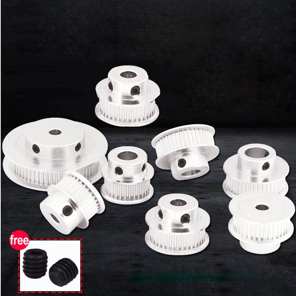 GT2 30/36/40/60T Timing Pulley 5-10mm Bore 6mm Belt Width For 3D Printer Reprap