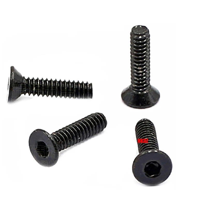 4#40 Countersunk Machine Screws – Phillips or Hex Drive, Stainless or Carbon Steel (Nickel/Black Zinc)